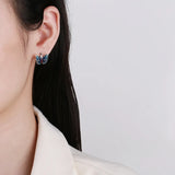 Moissanite Silver Earrings 925 Original Jewelry for Women