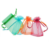 100pcs Mix Colors Jewelry Organza Bags 7x9cm