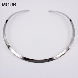 316L Stainless Steel Women Necklace 4mm-6mm Width LH653
