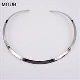 316L Stainless Steel Women Necklace 4mm-6mm Width LH653