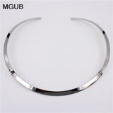 316L Stainless Steel Women Necklace 4mm-6mm Width LH653