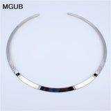 316L Stainless Steel Women Necklace 4mm-6mm Width LH653