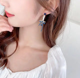 Fairy Love Pearl Drop Earrings, High-End Women Ear Jewelry
