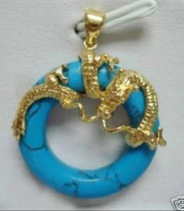 Dragon Circle Pendant Necklace Dragon Jewelry