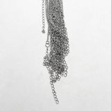 Stainless Steel Necklace Cords Chain 45cm+5cm with Lobster Clasp 100pc