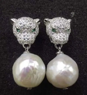 Natural South Sea Pearl Earrings 12-13mm