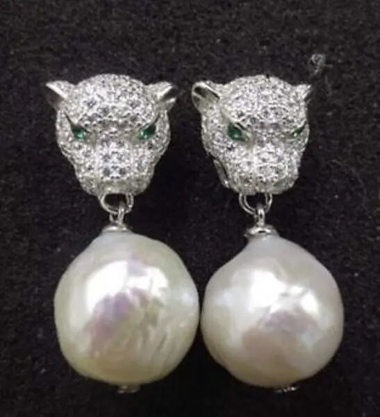 Natural South Sea Pearl Earrings 12-13mm