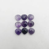 12pc Natural Amethyst Stone Water Drop Loose Bead for Jewelry Making