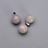 14MM Quartz Rose Round Ball Pendants for Jewelry Making