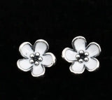 925 Silver Daisy 3D Flower Stud Earring