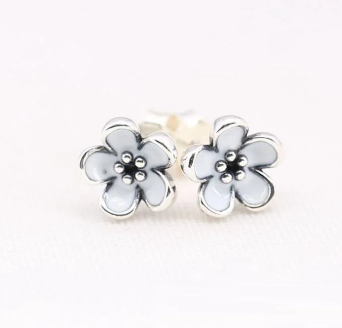 925 Silver Daisy 3D Flower Stud Earring
