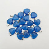 20MM Heart Cat Eye Stone Pendant Necklace for Jewelry Making