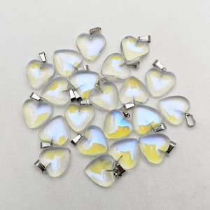 20mm ShimmerStone heart pendants Necklace for jewelry making charms