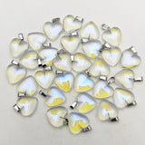 20mm ShimmerStone heart pendants Necklace for jewelry making charms