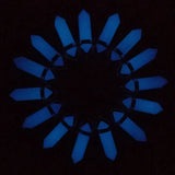 24pc Glow Dark Luminous Pendulum Stone Pendant Necklace for Jewelry Making