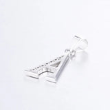 26 Letters Sterling Silver Pendants S925 Silver Necklace A-Z Jewelry