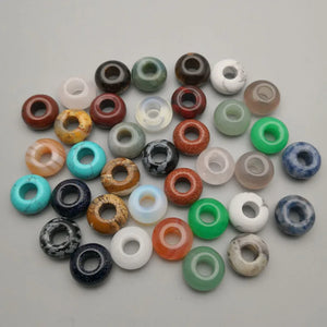 36Pcs Mixed Natural Stone Round Beads for Jewelry Making Necklace Earrings