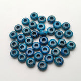 50Pcs Natural Round Agate Beads 14x8mm for Jewelry Making