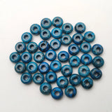 50Pcs Natural Round Agate Beads 14x8mm for Jewelry Making