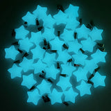 50pc Luminous Stars Stone Pendants for Jewelry Making 20mm Charms