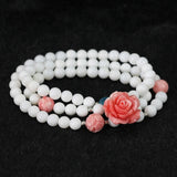 Multilayer Bracelet with 6mm Shell Round Beads Women Jewelry