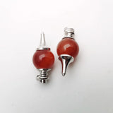 6pcs Red Agates Dowsing Pendulum Charm Pendant for Divination