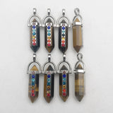 7 Chakra Tiger Eye Crystal Pendant for Jewelry Making