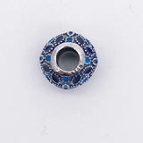 925 Silver Year Gift FLORAL SILVER CHARM WITH 3 SHADES OF ENAMEL