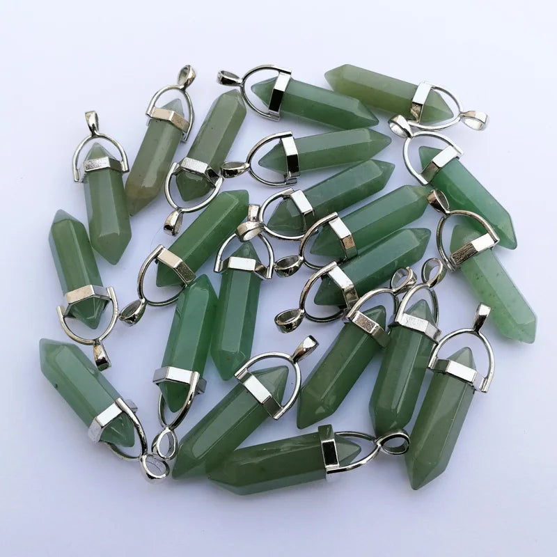 Aventurine High Pillar Pendants & Necklaces for Jewelry Making