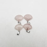 Rose Quartz Stone Pendant Necklace for Jewelry Making 24pcs/lot