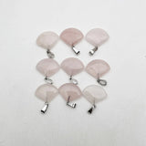 Rose Quartz Stone Pendant Necklace for Jewelry Making 24pcs/lot