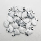 Chinese Fan Turquoise Pendant Necklace for Jewelry Making