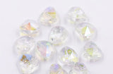 Crystal Glass Heart Bead Jewelry Findings DIY Accessory 10mm/14mm