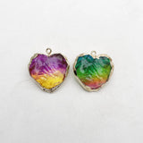 Heart Stone Pendant Necklace for Jewelry Making