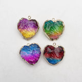 Heart Stone Pendant Necklace for Jewelry Making