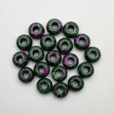 Epidote Round Stone Beads 14x8mm for Jewelry Making