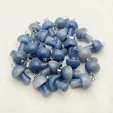 Aventurine Stone Mushroom Pendant for Jewelry Making