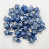 Aventurine Stone Mushroom Pendant for Jewelry Making