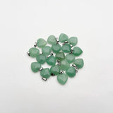 15MM Aventurine Gem Stone Heart Pendants for Jewelry Making