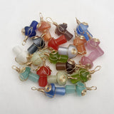 Cat Eye Gem Stone Mushroom Pendant for Jewelry Making