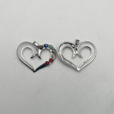 Natural Stone Alloy Heart Plating Pendants & Necklaces for Jewelry Making
