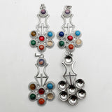 Natural Stone Alloy Plating Pendants Necklaces for Jewelry Making