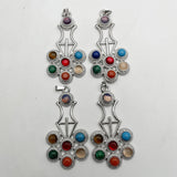 Natural Stone Alloy Plating Pendants Necklaces for Jewelry Making