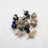 Natural Gem Stone Mushroom Pendant for Jewelry Making - 20PC