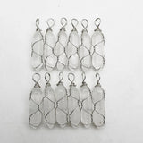 High Winding Silver Crystal Stone Pendant for Jewelry Making Charm Necklace