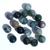 Indian Agate Natural Stone Round Ball Bead 12mm No Hole Charms Small Stone Beads