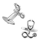 Men's Doctor Stethoscope Cufflinks 5 Pairs