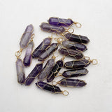 Amethysts Pendulum Necklace Pendant for Jewelry Making