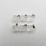 Octagonal Star Crystal Stone Pendants Necklace for Jewelry Making - 12pc