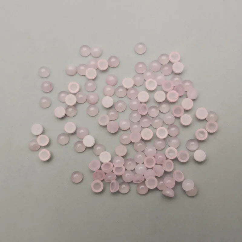 Rose Quartz 3MM Natural Stone Round Charm Beads 50Pcs/lot